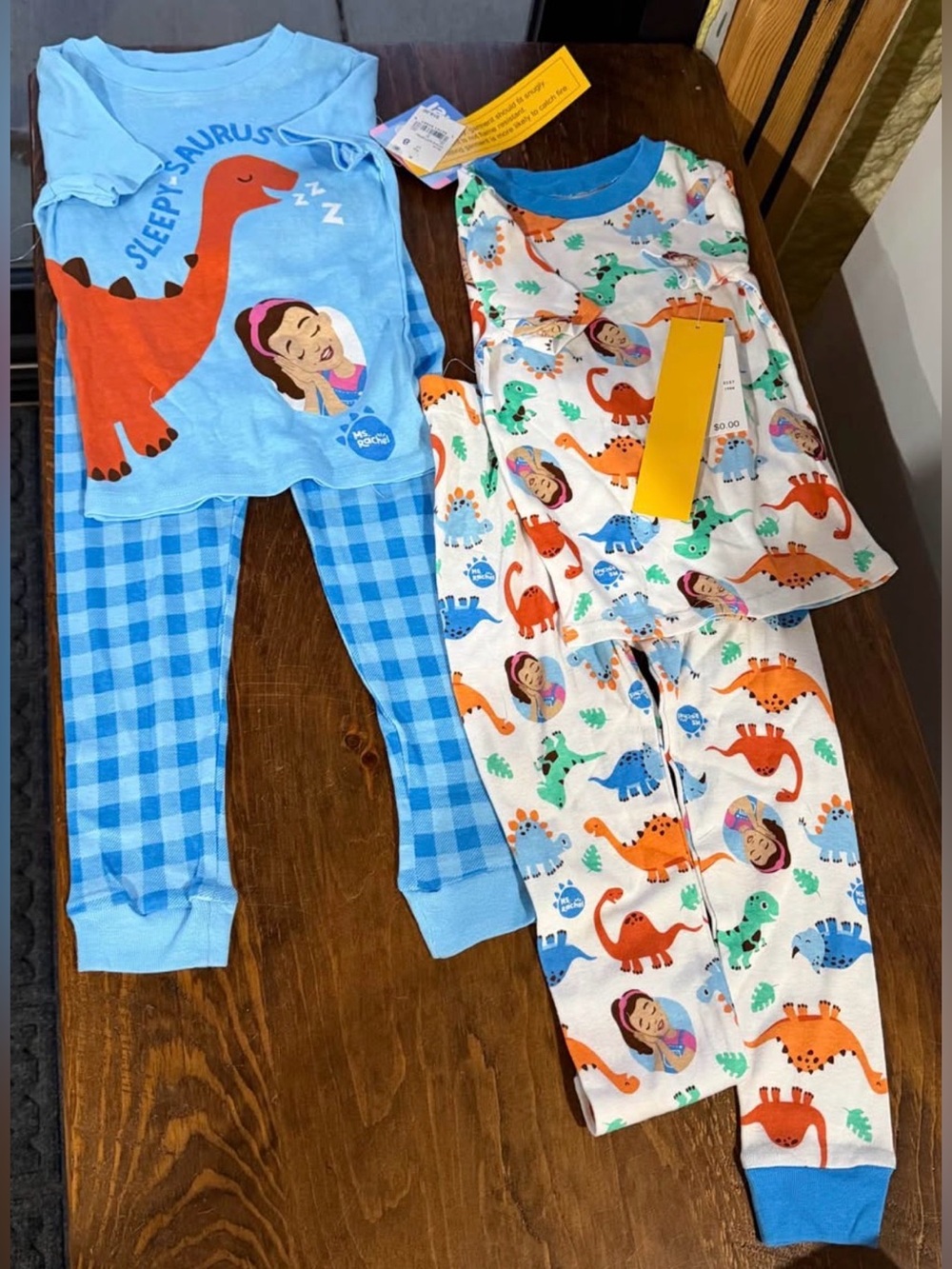 NWT Ms. Rachel Pajamas 2 Sets (2 pants & 2 short sleeves) Size 2t & 4t